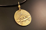 Bronze Necklace | Alien Spaceship Cast in Jewelers Bronze