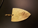 Bronze Shield Medallion with Fern | Custom Handcrafted Bronze Pendant