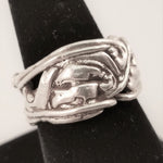 Large Sterling Silver Vine Style Ring | Size 9.5