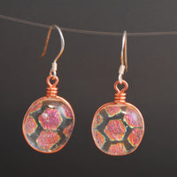 Honeycomb Hexagon Earrings | Translucent Glass