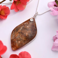 Ramsey Jasper Agate Pendant - Hand Collected, Cut and Polished