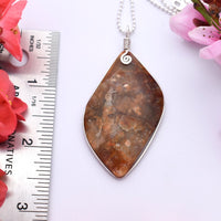 Ramsey Jasper Agate Pendant - Hand Collected, Cut and Polished