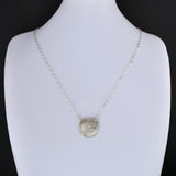 Bear Paw Sterling Silver Charm Necklace